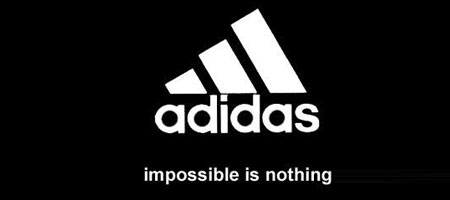 adidas logo and tagline